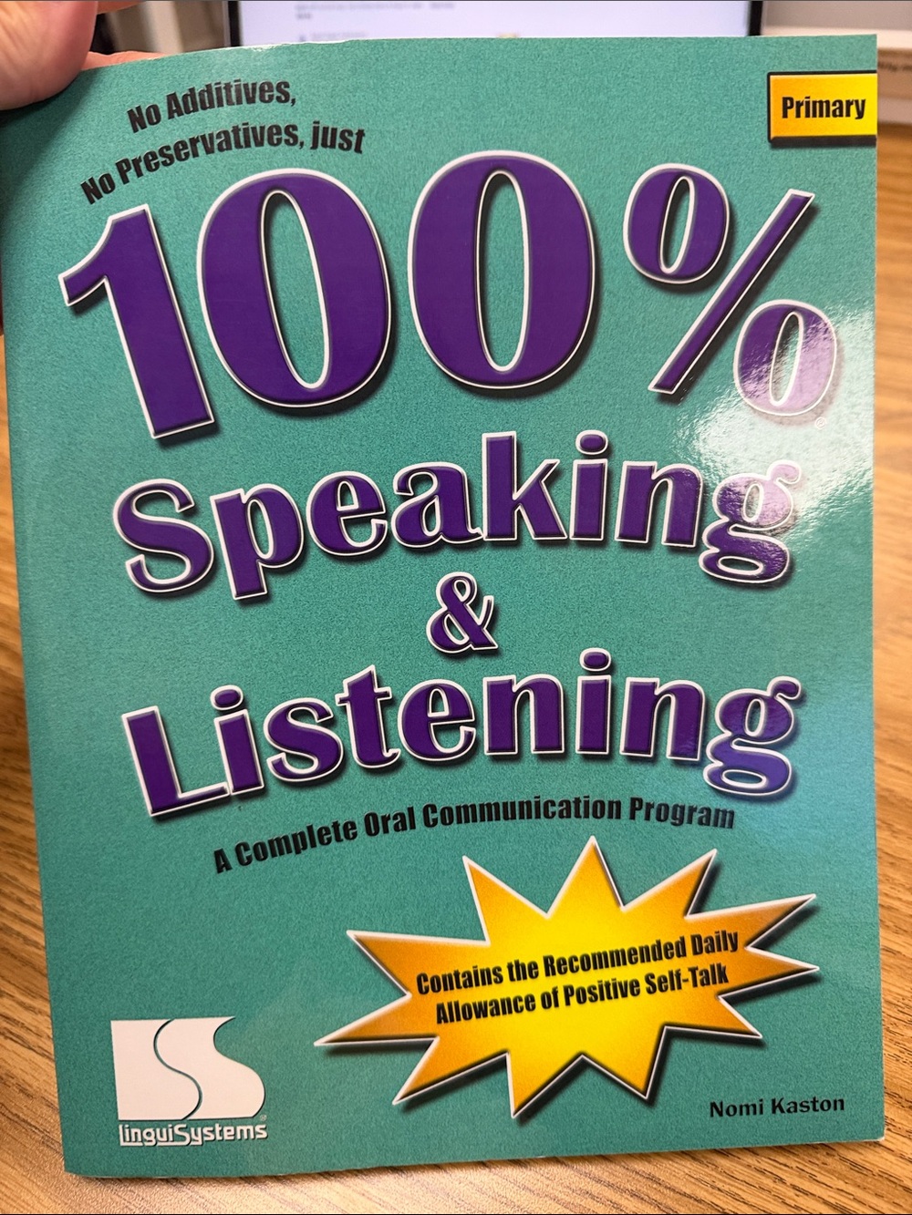 100% Speaking & Listening book Primary edition for Speech Language Therapy